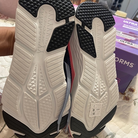 Skechers Blue and Pink Athletic Shoes - Picture 3 of 3